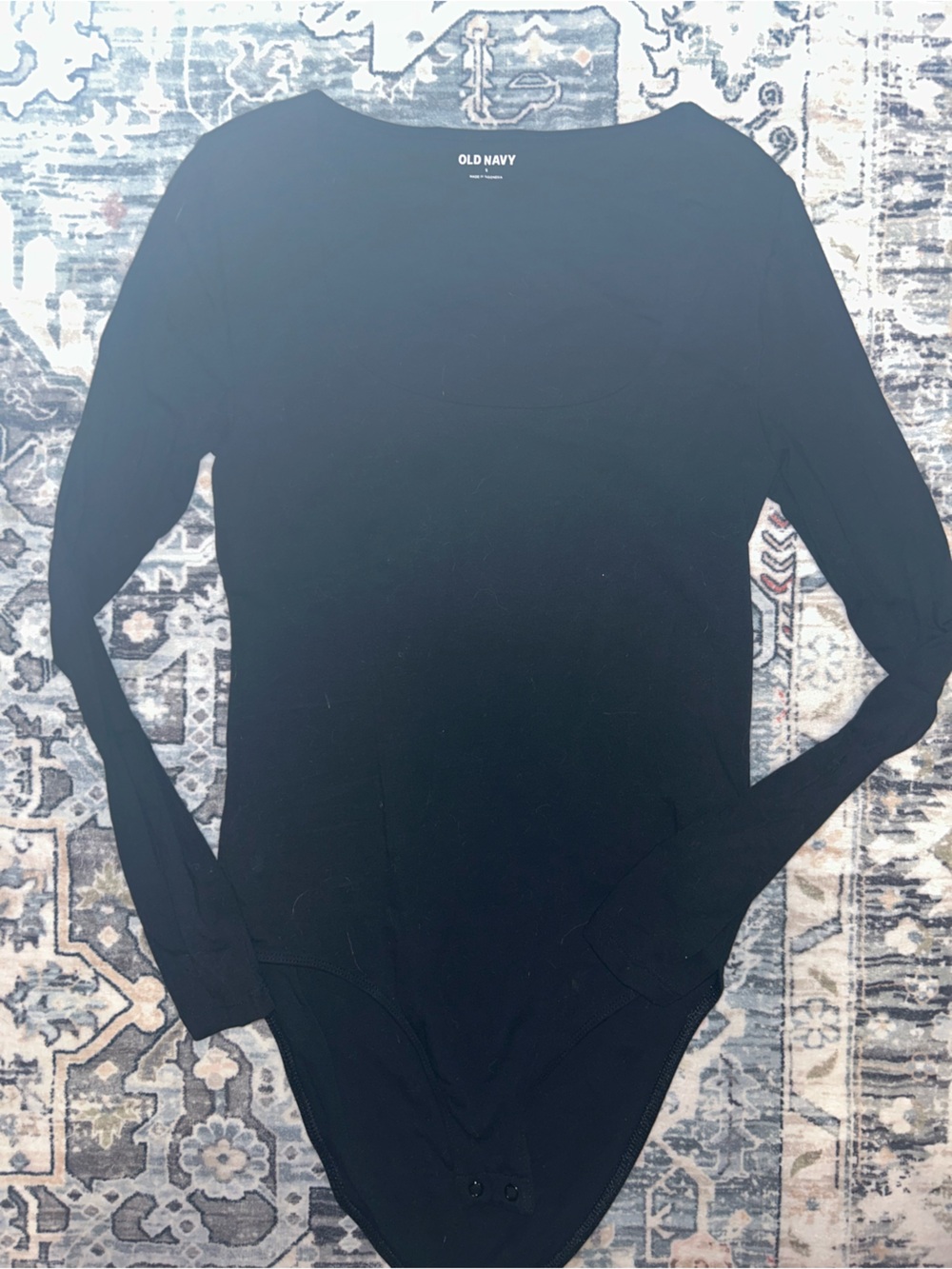 Old Navy Black Long Sleeve Bodysuit